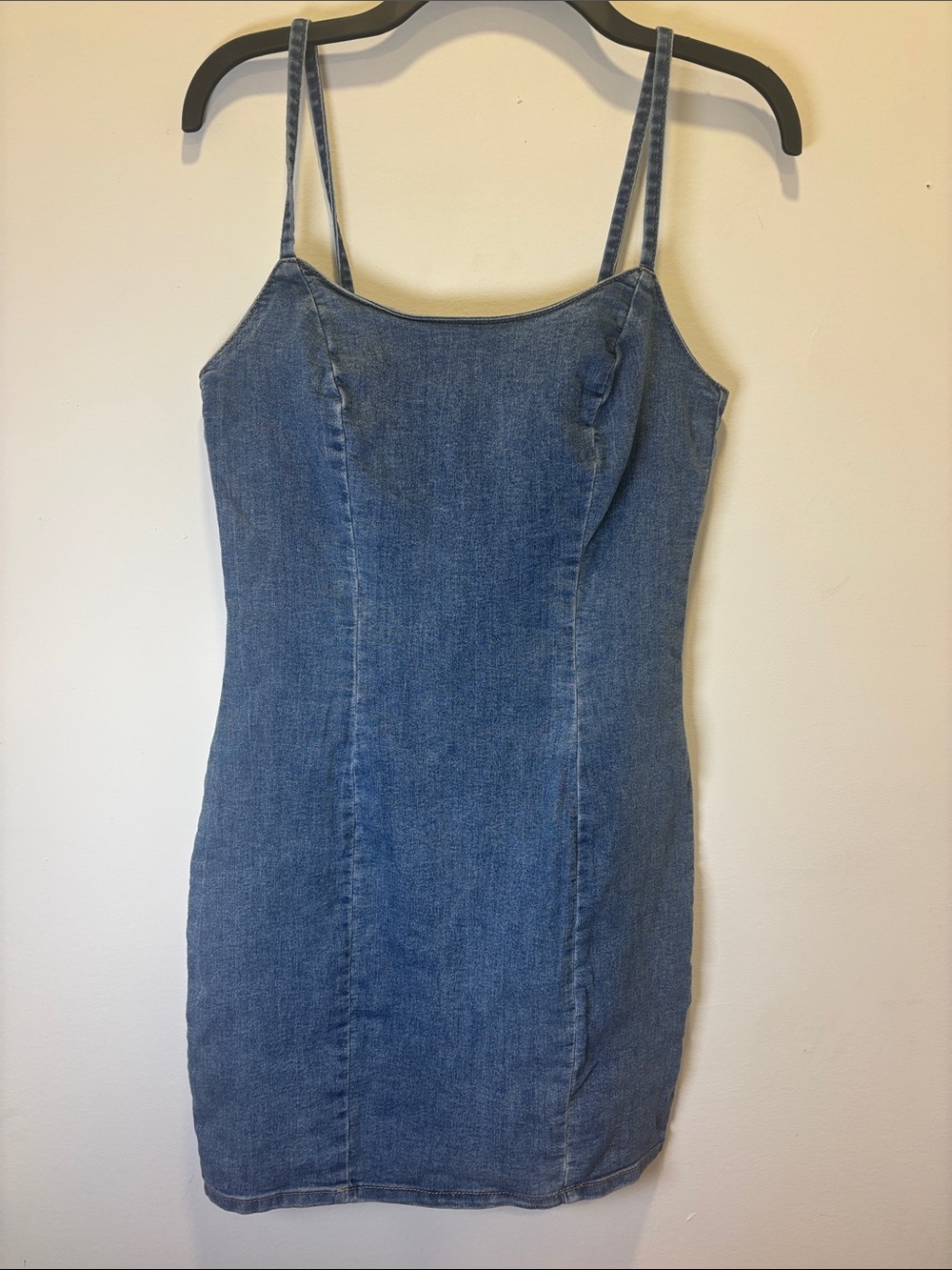 H&M Denim Slip Mini Dress - Blue